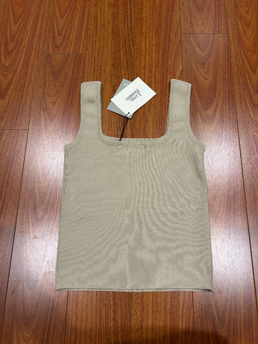 Love Bonito Quincy Square Neck Knit Tank in SAND!